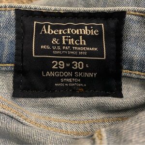 Abercrombie light wash jeans